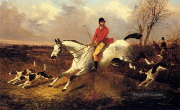 動物 Painting - オーバー ザ ブルック ジョン フレデリック ヘリング ジュニア 馬